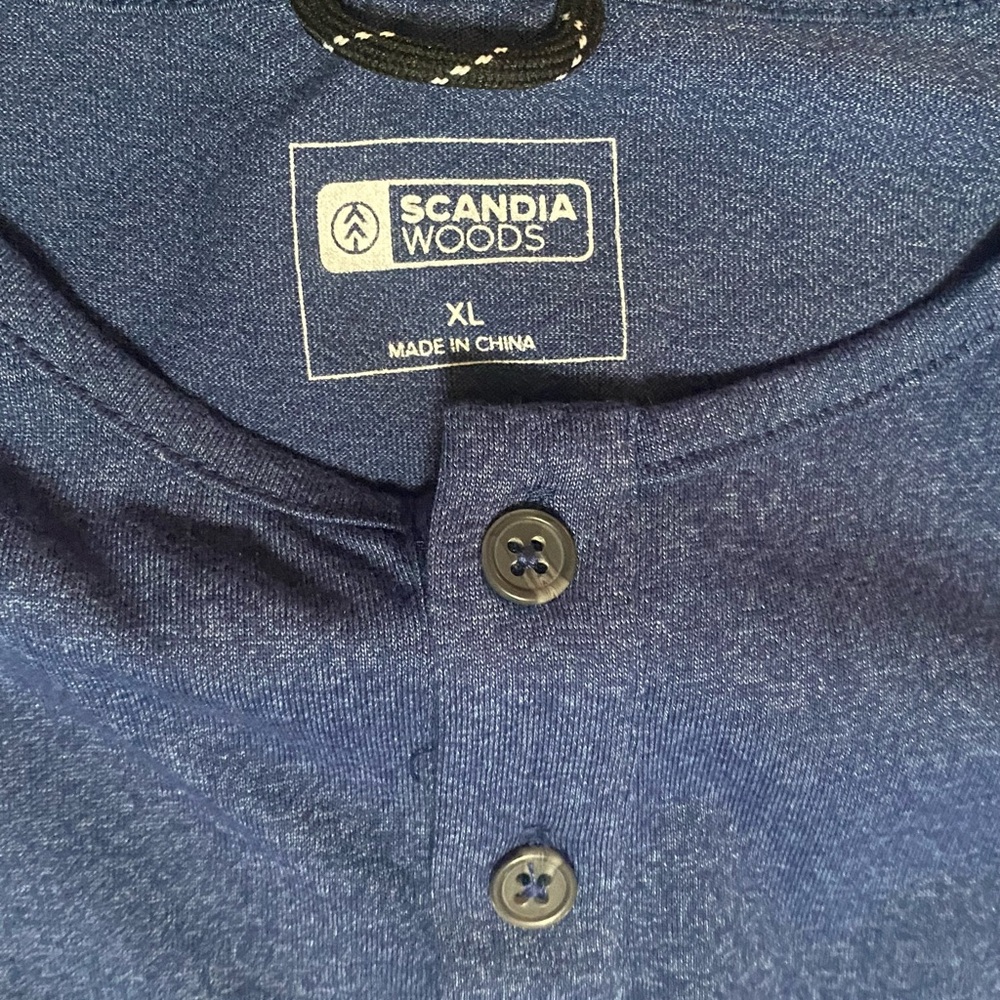 Scandia Woods Men’s Long  Sleeve Henley (NWOTS)